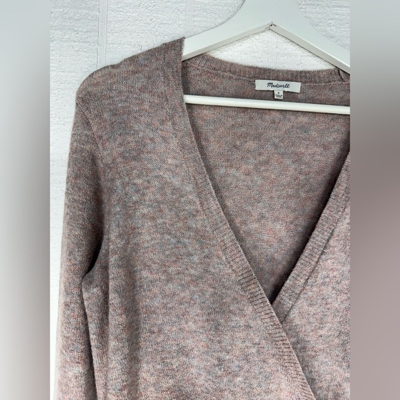 Madewell merino wool blend wrap pullover sweater size S - Picture 3 of 10